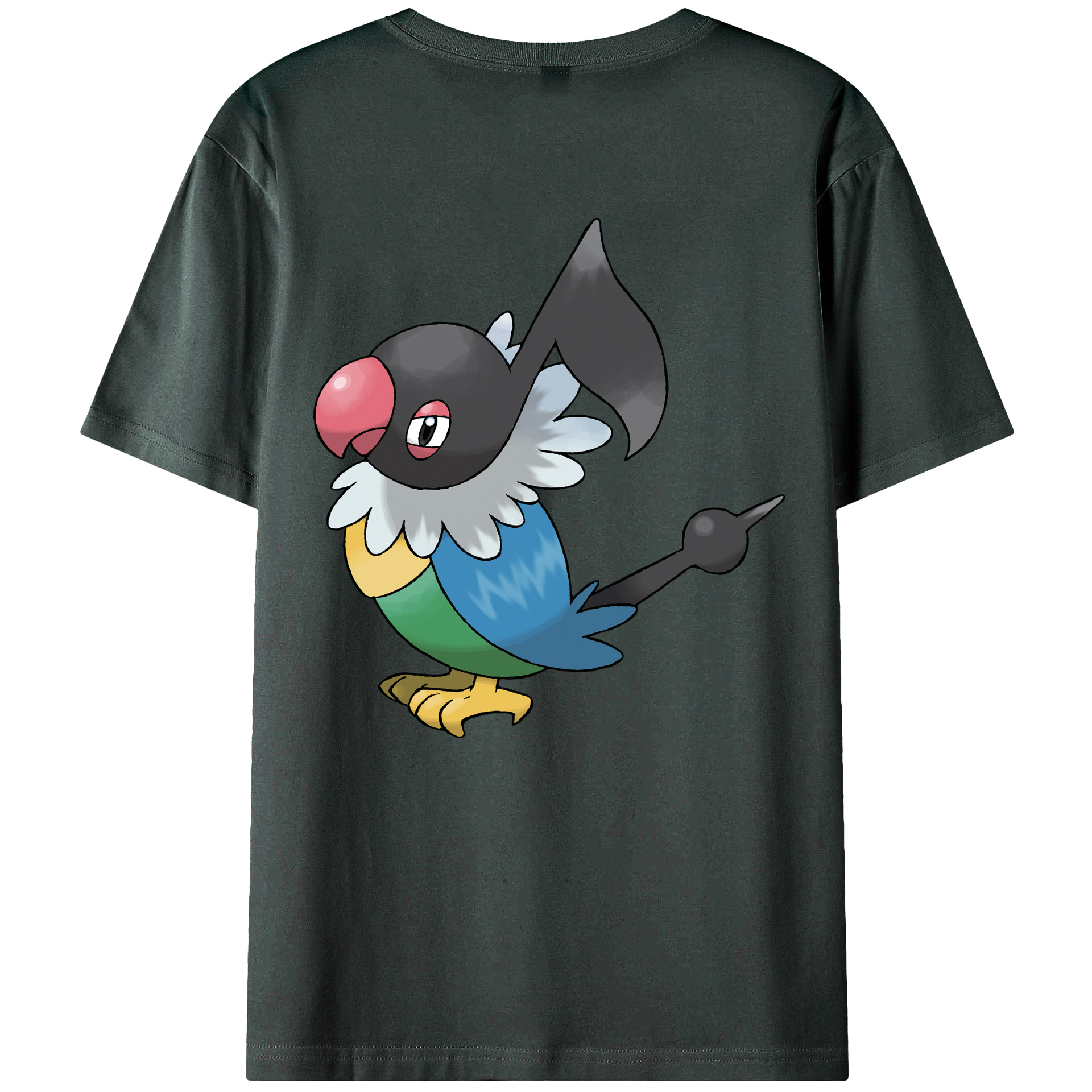 （画像用） ポケットモンスター Pokémon 綿100％ メンズ半袖Tシャツ（バックプリント） 通気性